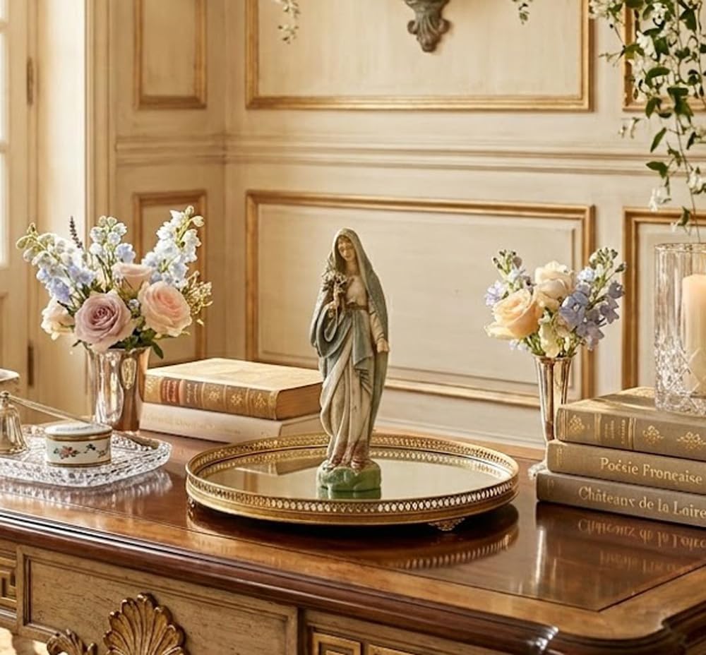 Amazon.com : Napco Imports Mary Holding Lily Bouquet Ivory 4.5 x